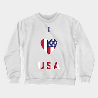 I Love USA Crewneck Sweatshirt